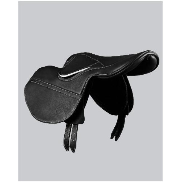 Leather half tree racing saddle - Bilde 3