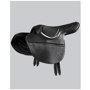 Leather half tree racing saddle
