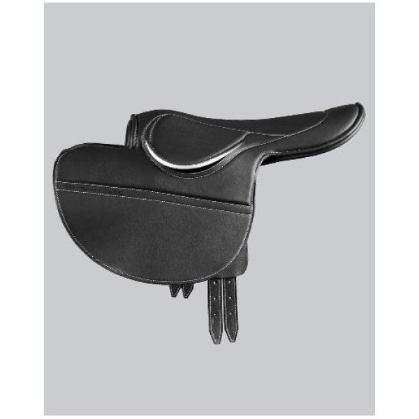 Leather half tree racing saddle - Bilde 2